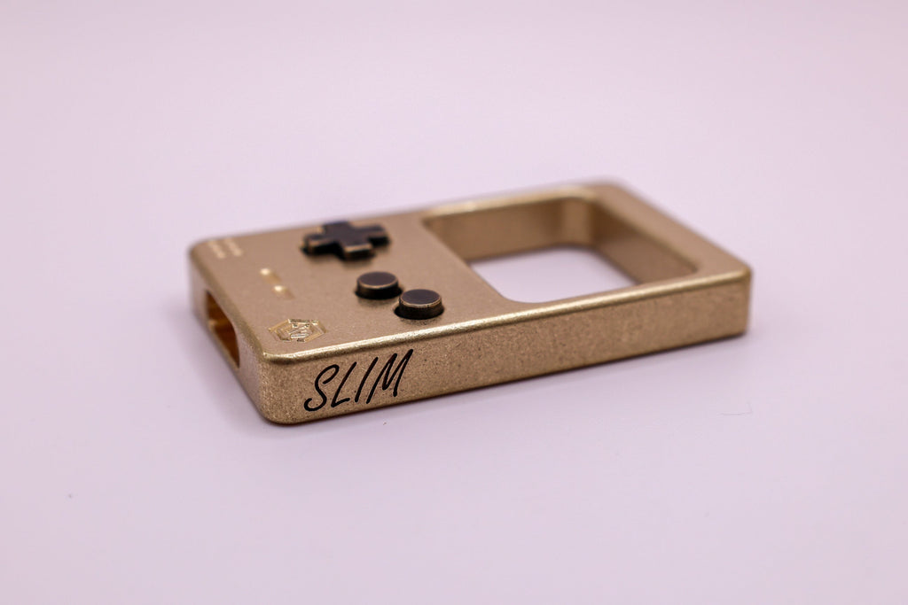 Brass Clicktendo Slim With Blackened Brass Buttons