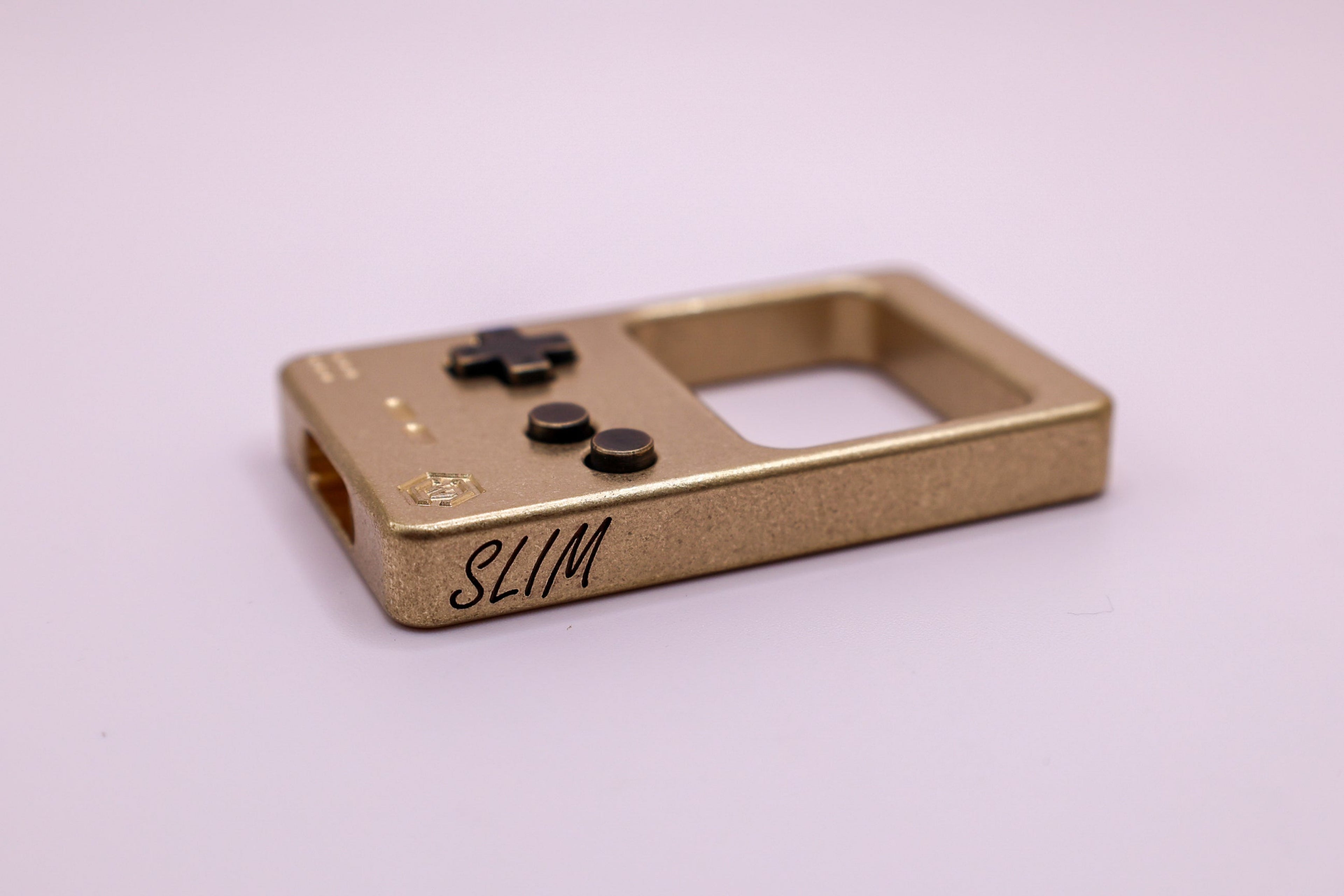 Brass Clicktendo Slim With Blackened Brass Buttons
