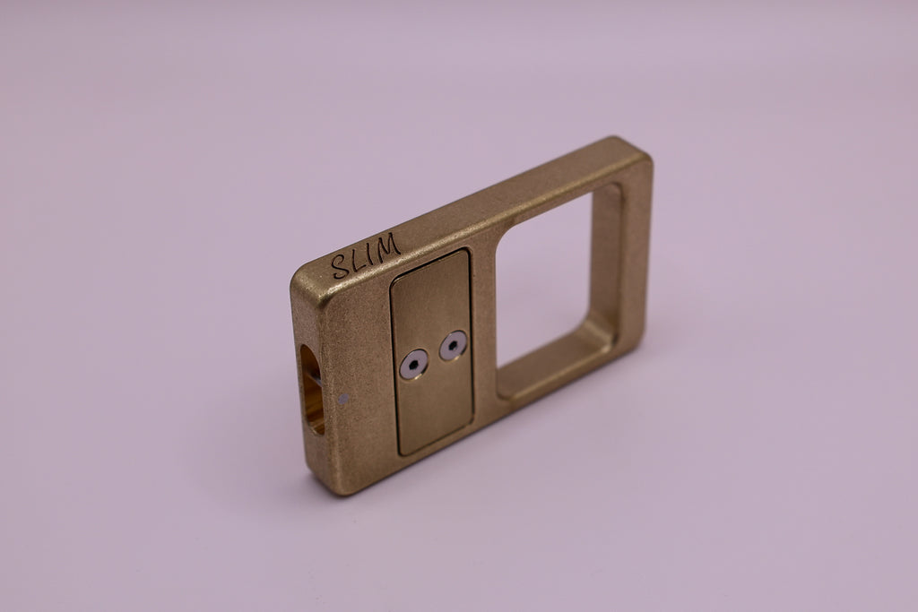 Brass Clicktendo Slim With Blackened Brass Buttons