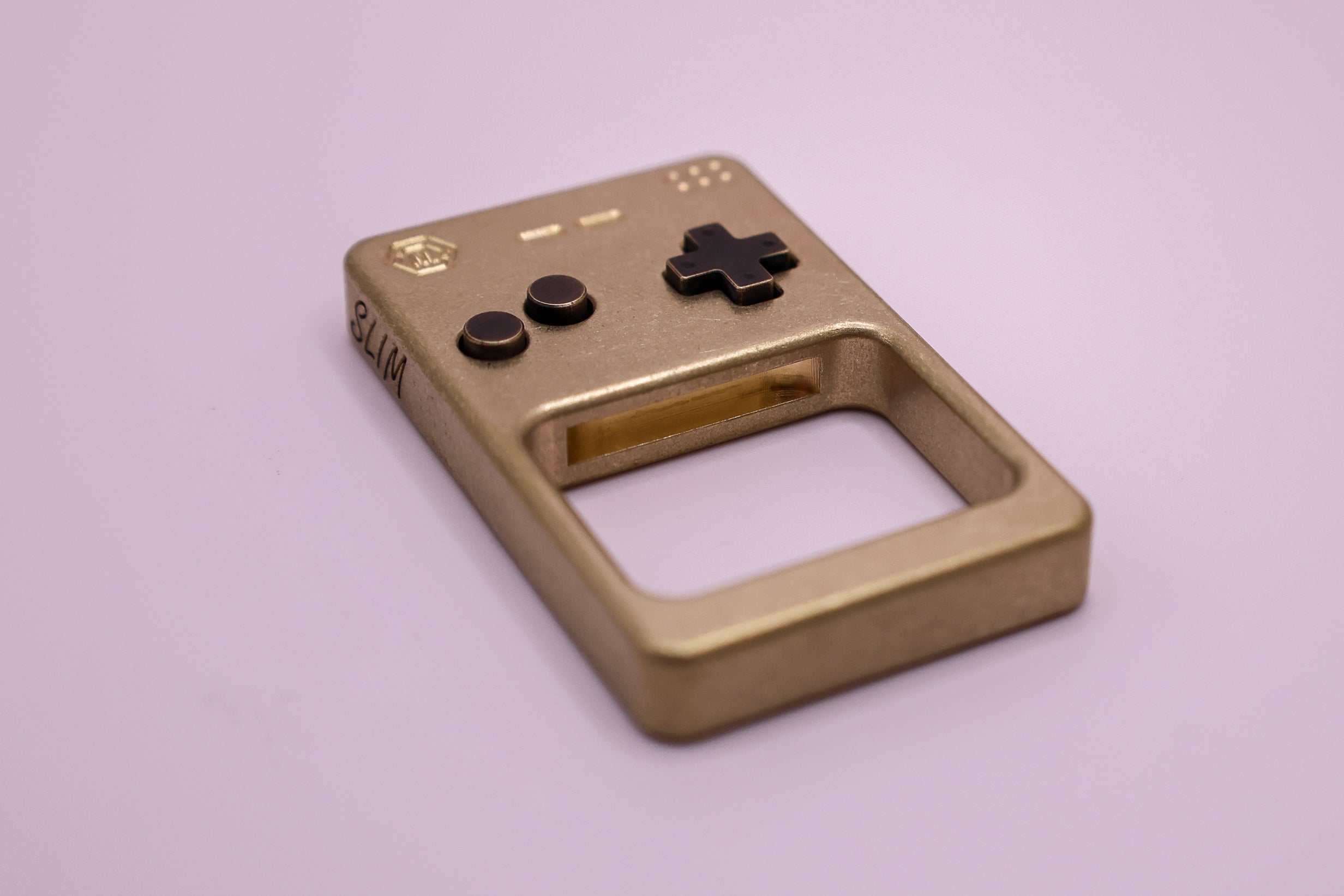Brass Clicktendo Slim With Blackened Brass Buttons