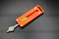 Orange G10 with Green Button - Middle Finger Fidget
